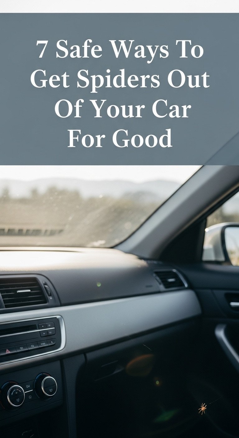 how to get spiders out of car