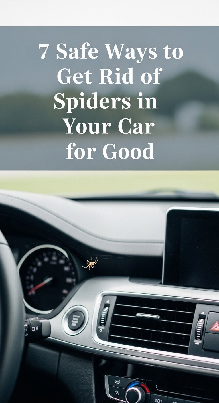 how to get rid of a spider in a car