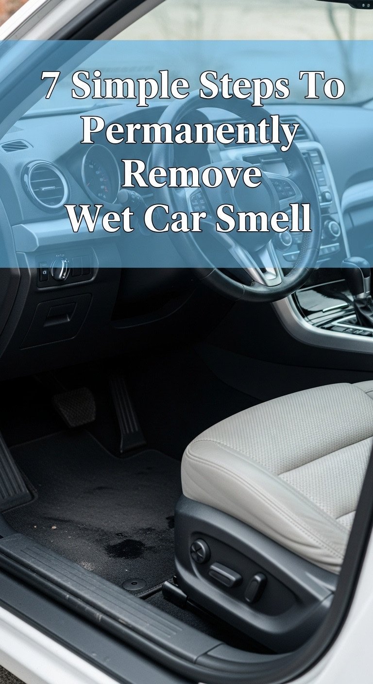 how to get wet smell out of car