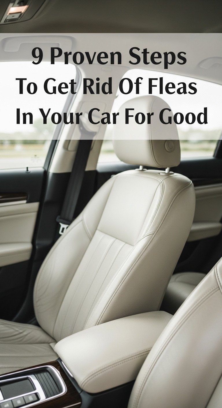 how to get rid of fleas in my car