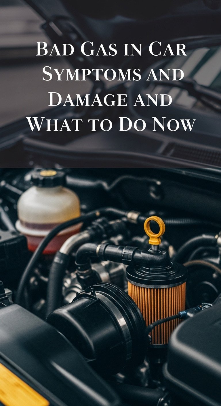 what does bad gas do to a car