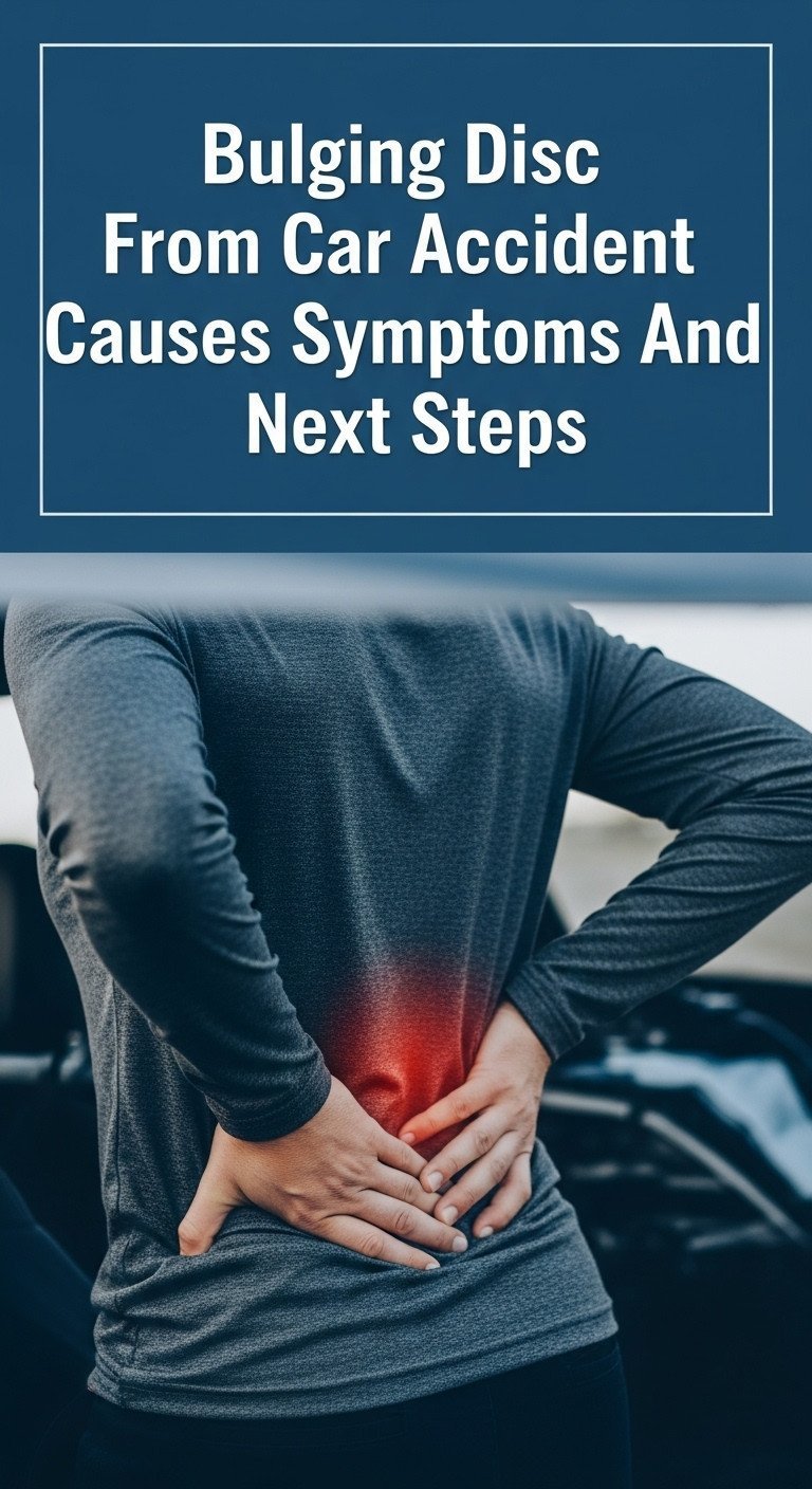 can a car accident cause a bulging disc