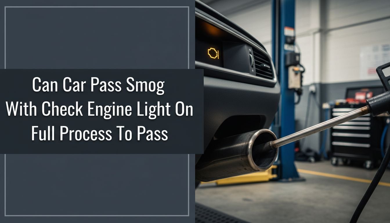 CAN YOU PASS CA SMOG WITH CHECK ENGINE LIGHT ON intelligence overview
