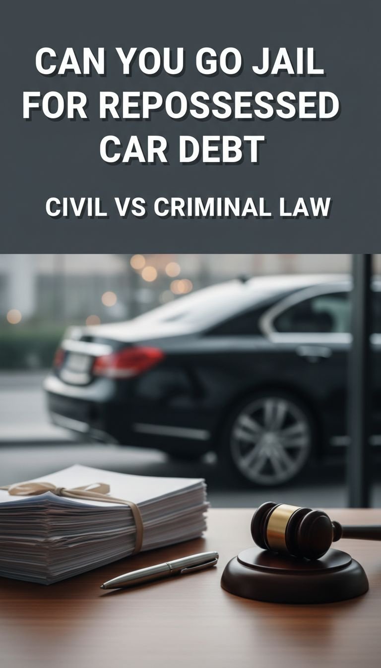 can you go to jail for a repossessed car