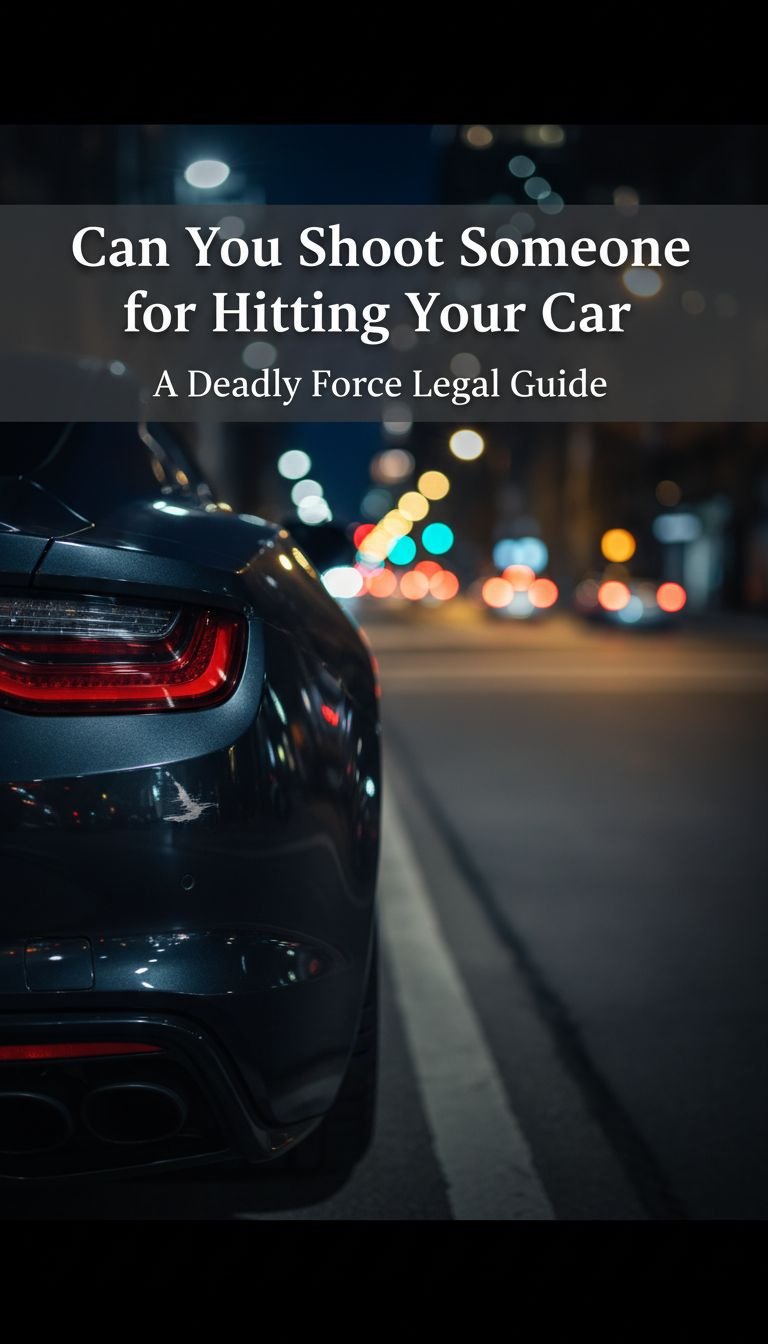 can you shoot someone for hitting your car