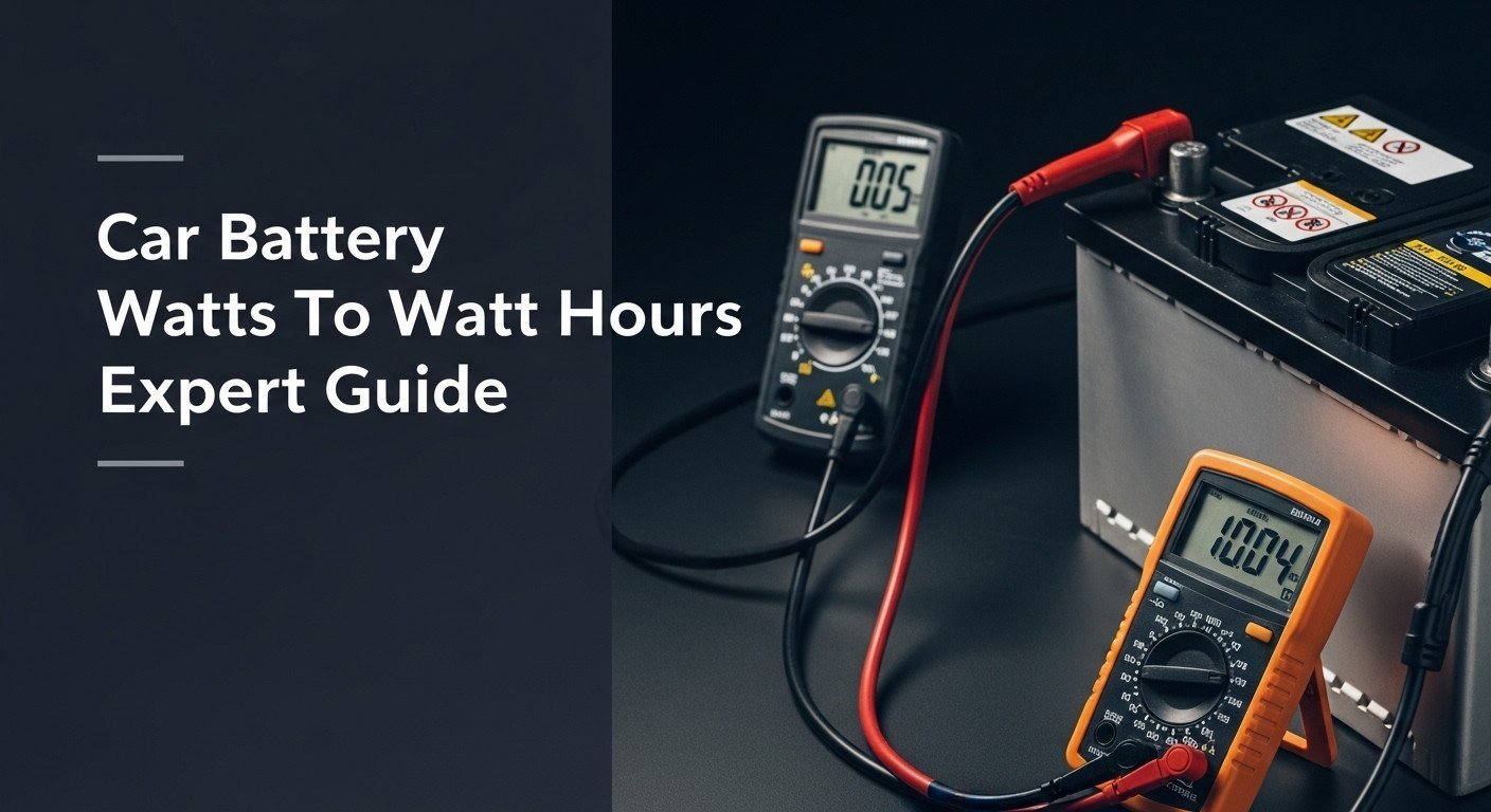 Car Battery Watts To Watt Hours Expert Guide [year]