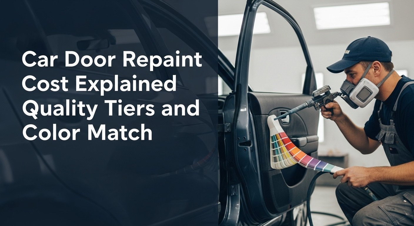 Car Door Repaint Cost Explained Quality Tiers and Color Match