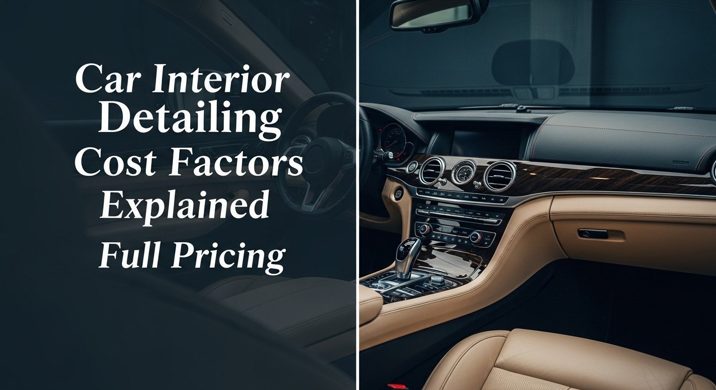 Car Interior Detailing Cost Factors Explained Full Pricing [year]
