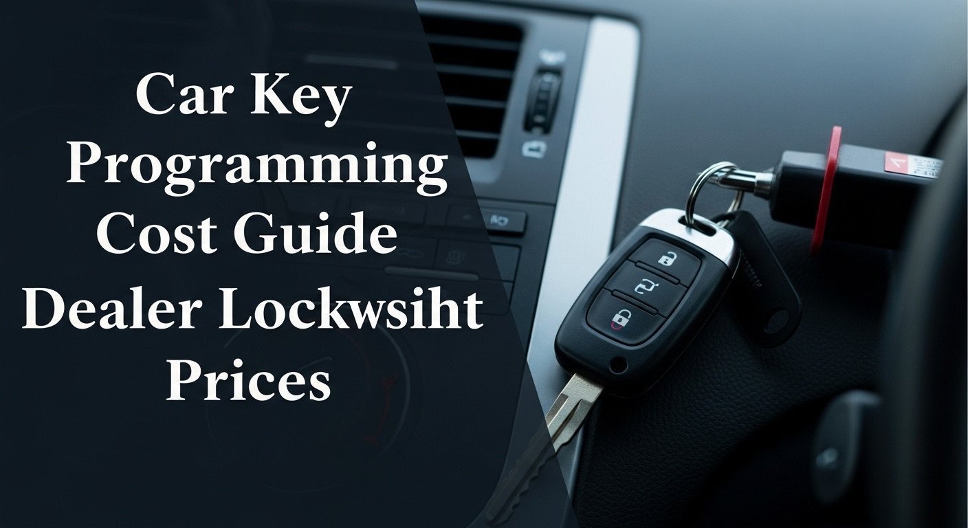 Car Key Programming Cost Guide Dealer Locksmith Prices