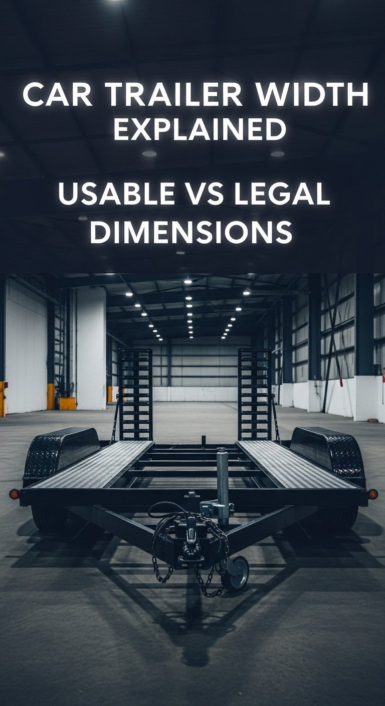 how wide is a car trailer