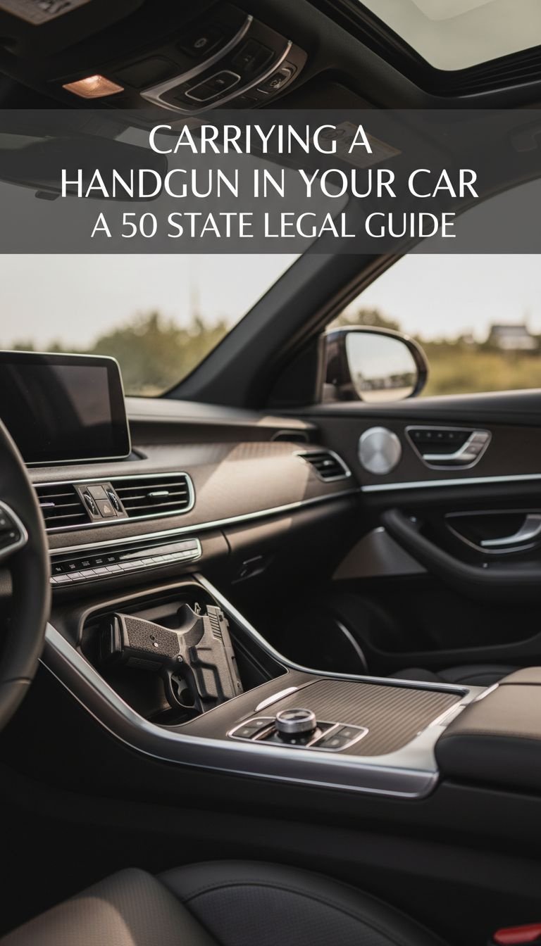 Carrying A Handgun In Your Car A 50 State Legal Guide 1 can you carry a handgun in your car