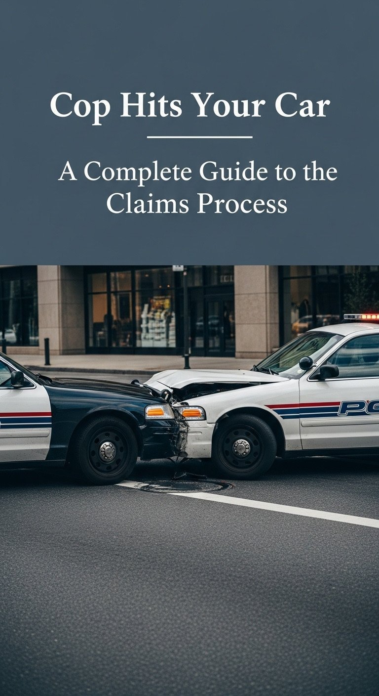 what happens if a cop hits your car