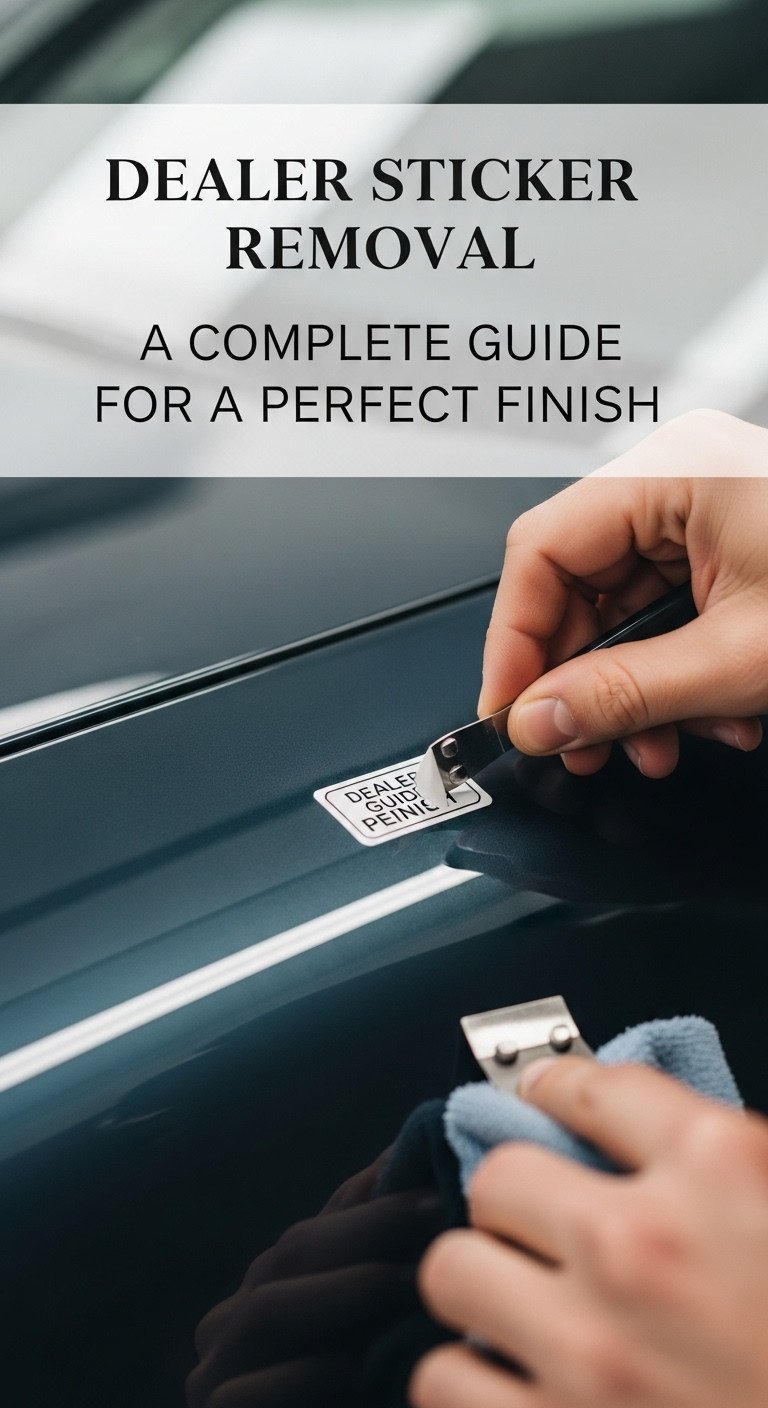 how to get dealer sticker off of car