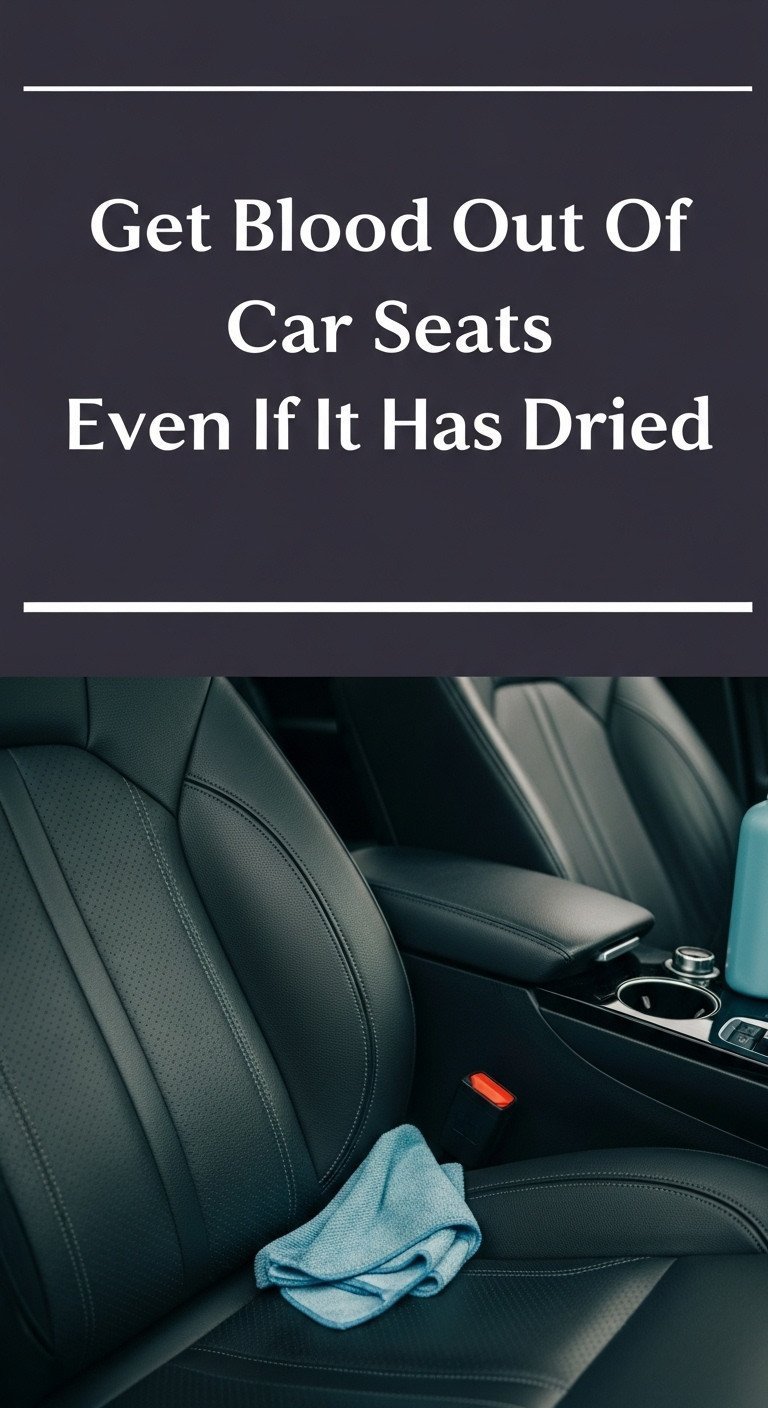 how to get blood stains out of a car seat