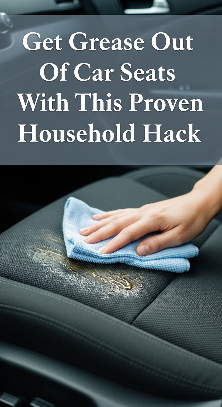 how to get grease out of car seat