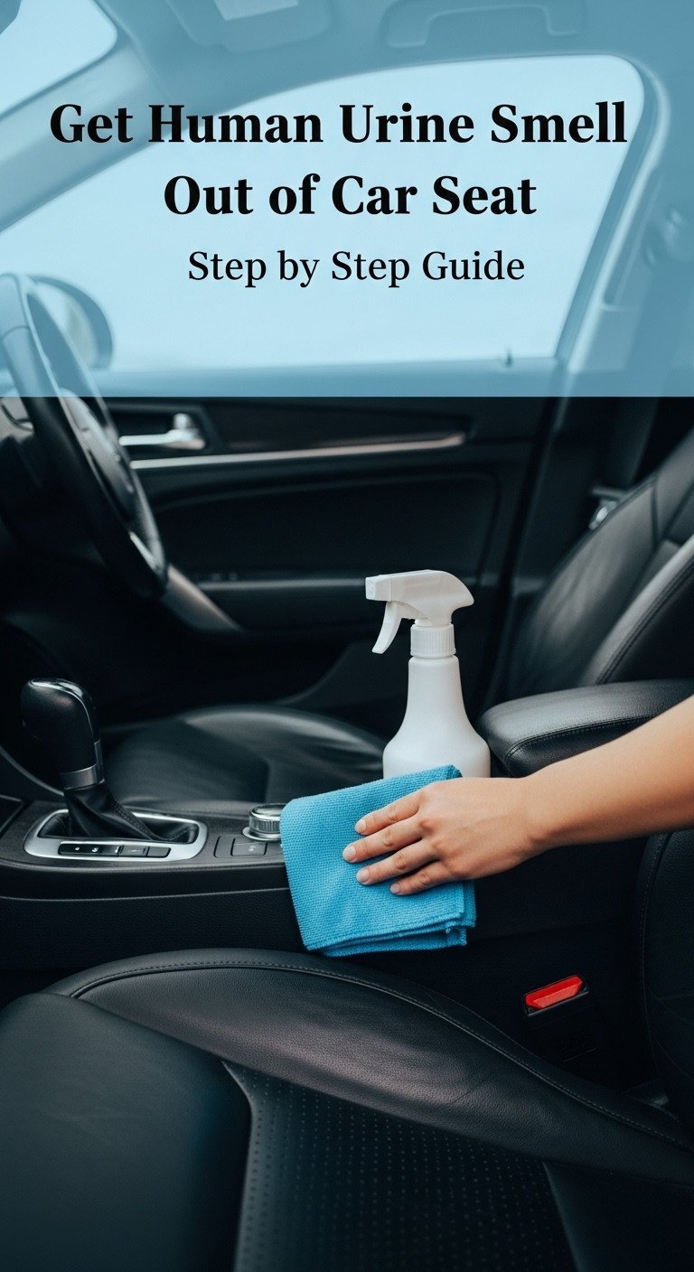 how to get human urine smell out of car seat