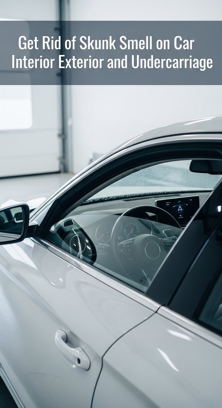 Get Rid of Skunk Smell on Car Interior Exterior and Undercarriage 1 how to get rid of skunk smell on car