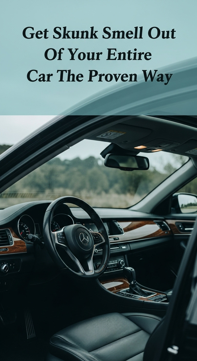 how to get skunk smell off car