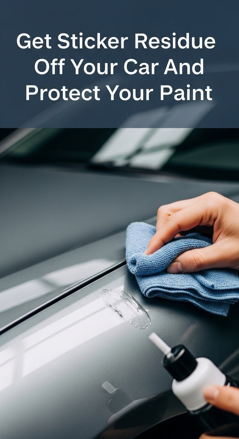 how to get rid of sticker residue on car