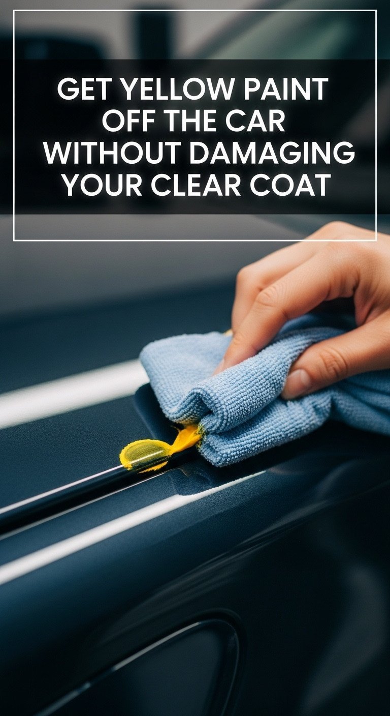 Get Yellow Paint Off Car Without Damaging Your Clear Coat 1 how to get yellow paint off car