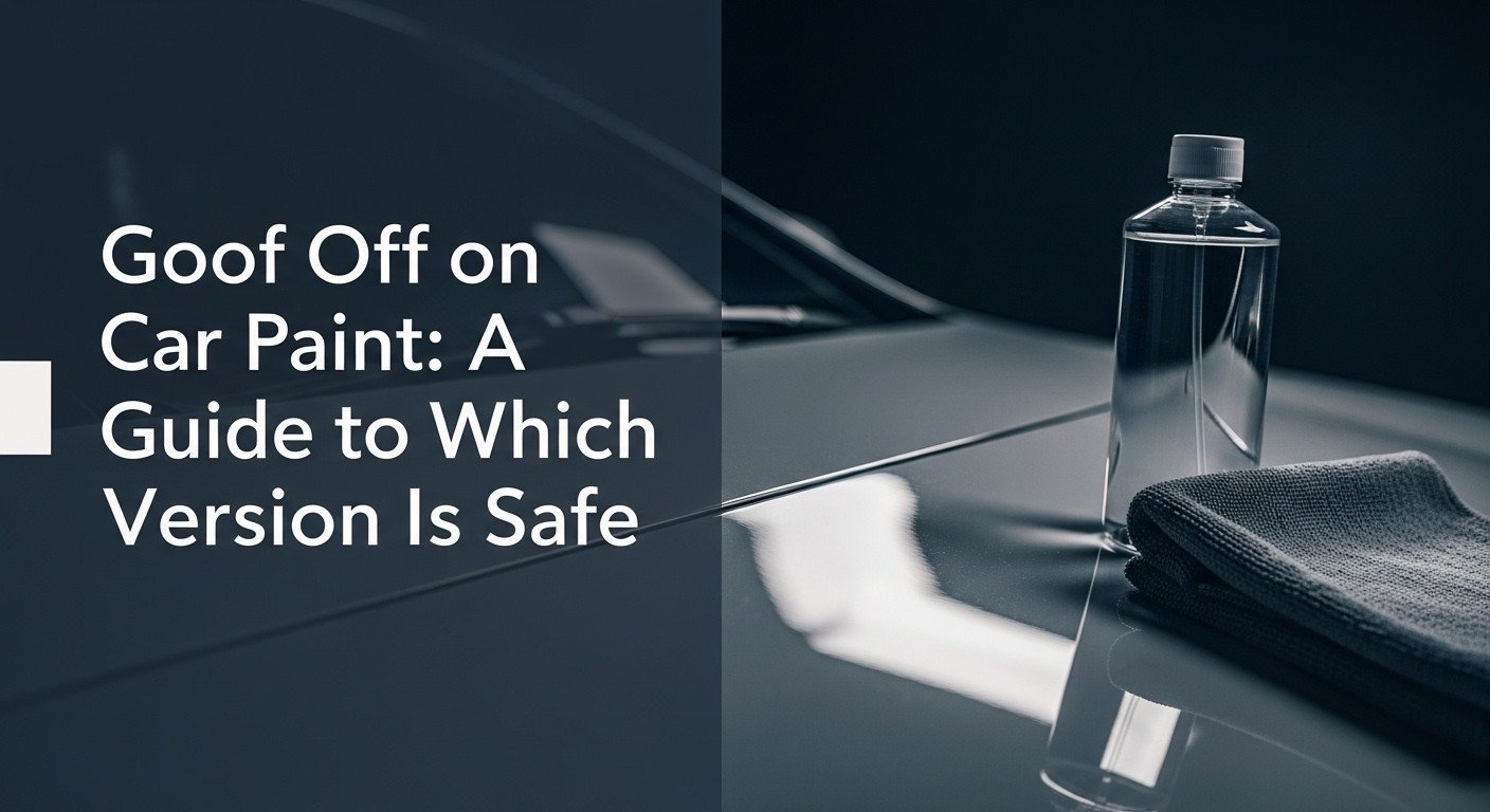 Goof Off on Car Paint: A Guide to Which Version Is Safe