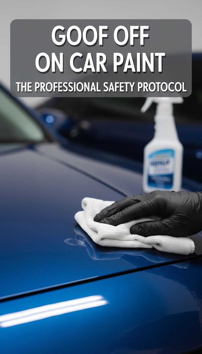 can you use goof off on car paint