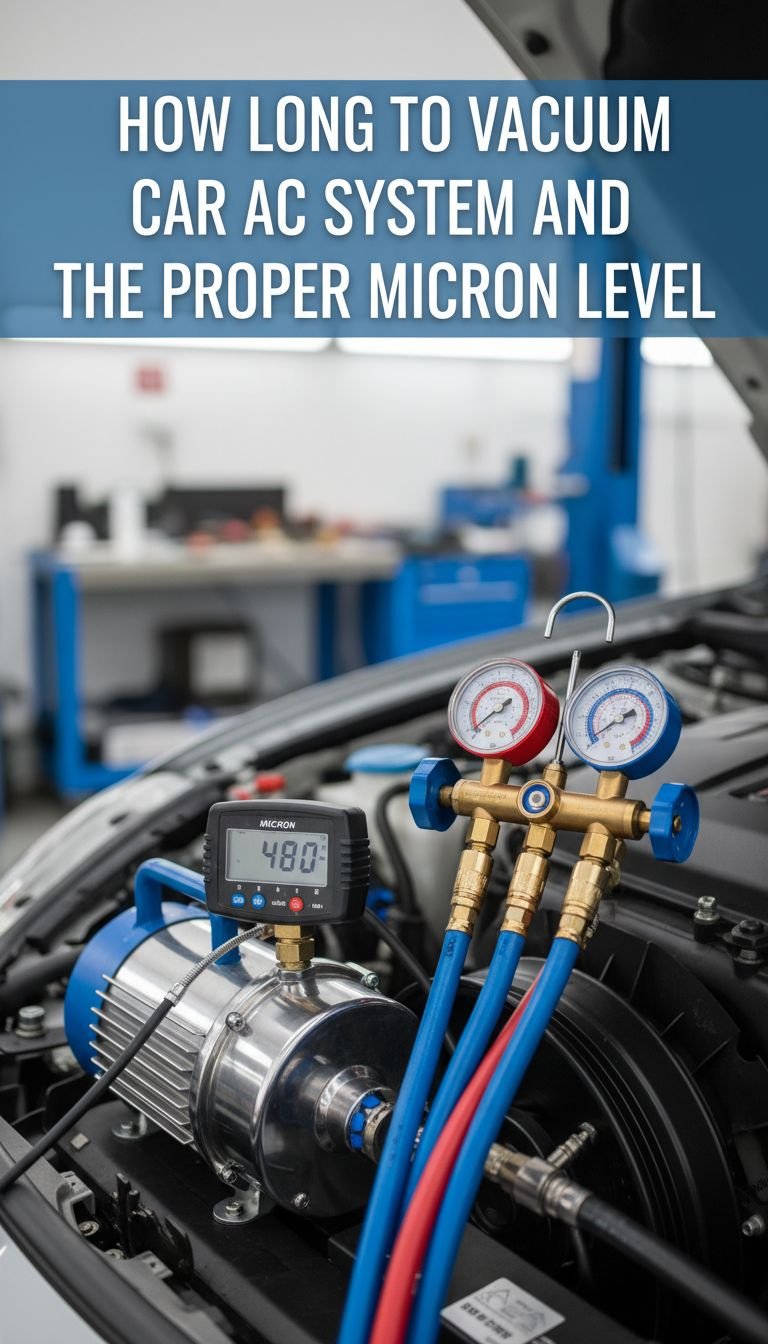 How Long to Vacuum Car AC System And The Proper Micron Level 1 how long to vacuum car ac system
