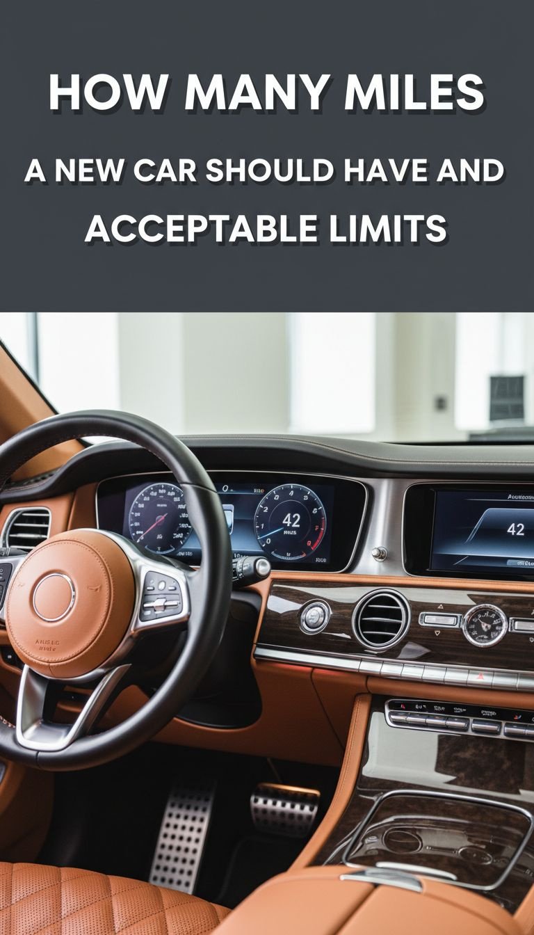 how many miles a new car should have