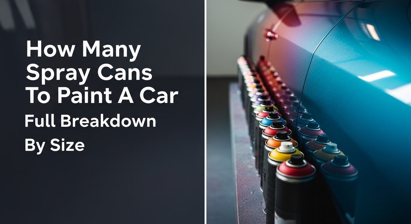How Many Spray Cans To Paint A Car Full Breakdown By Size