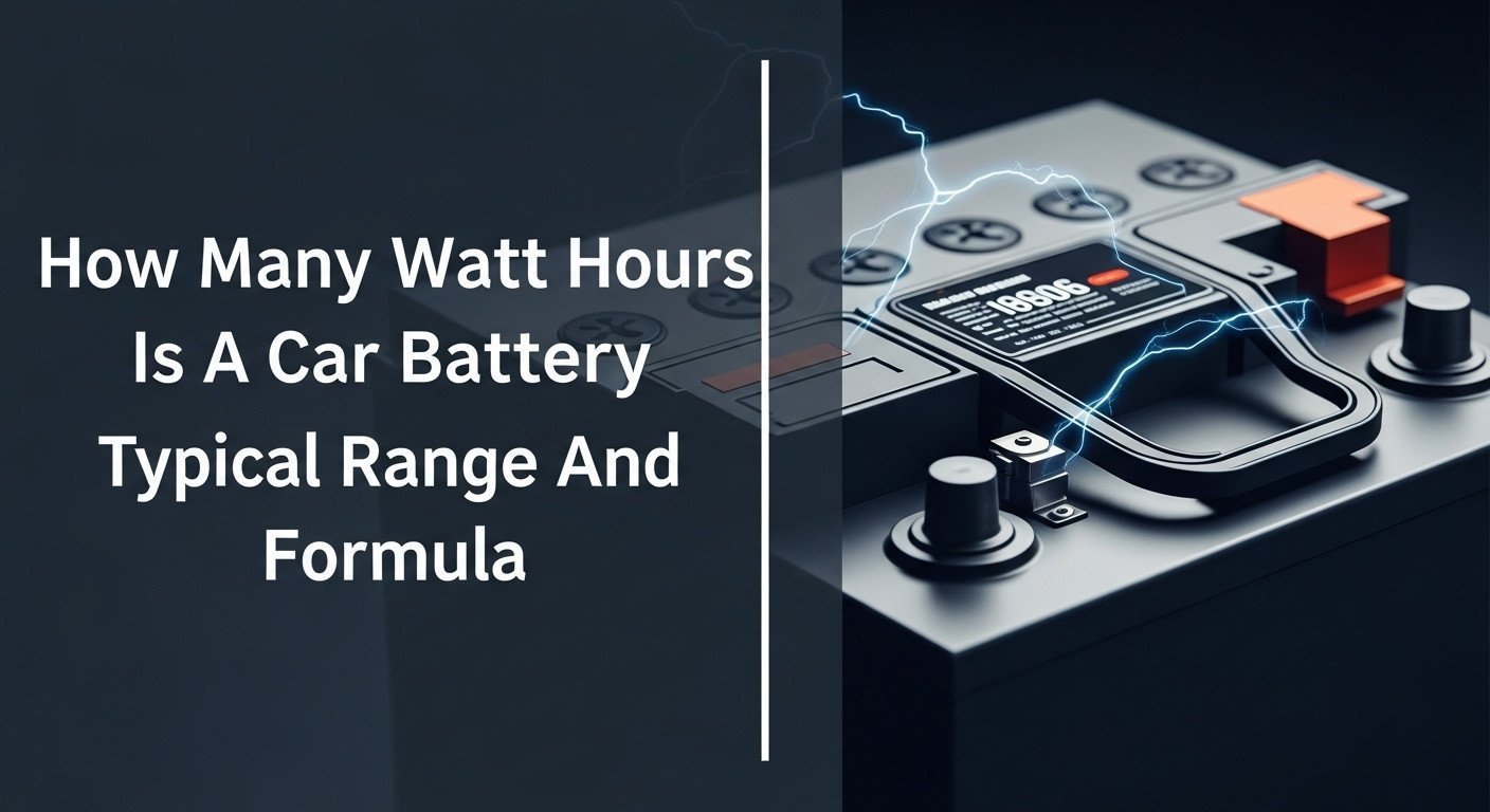 How Many Watt Hours Is A Car Battery Typical Range And Formula