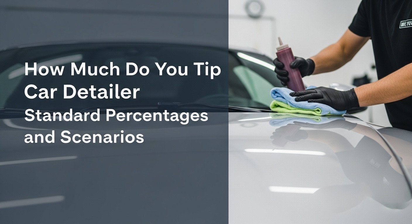 How Much Do You Tip Car Detailer Standard Percentages and Scenarios