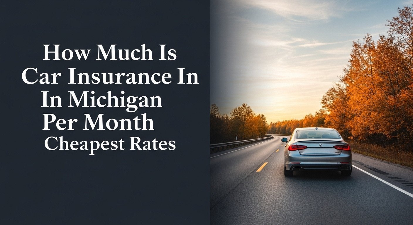 How Much Is Car Insurance In Michigan Per Month [year] Cheapest Rates