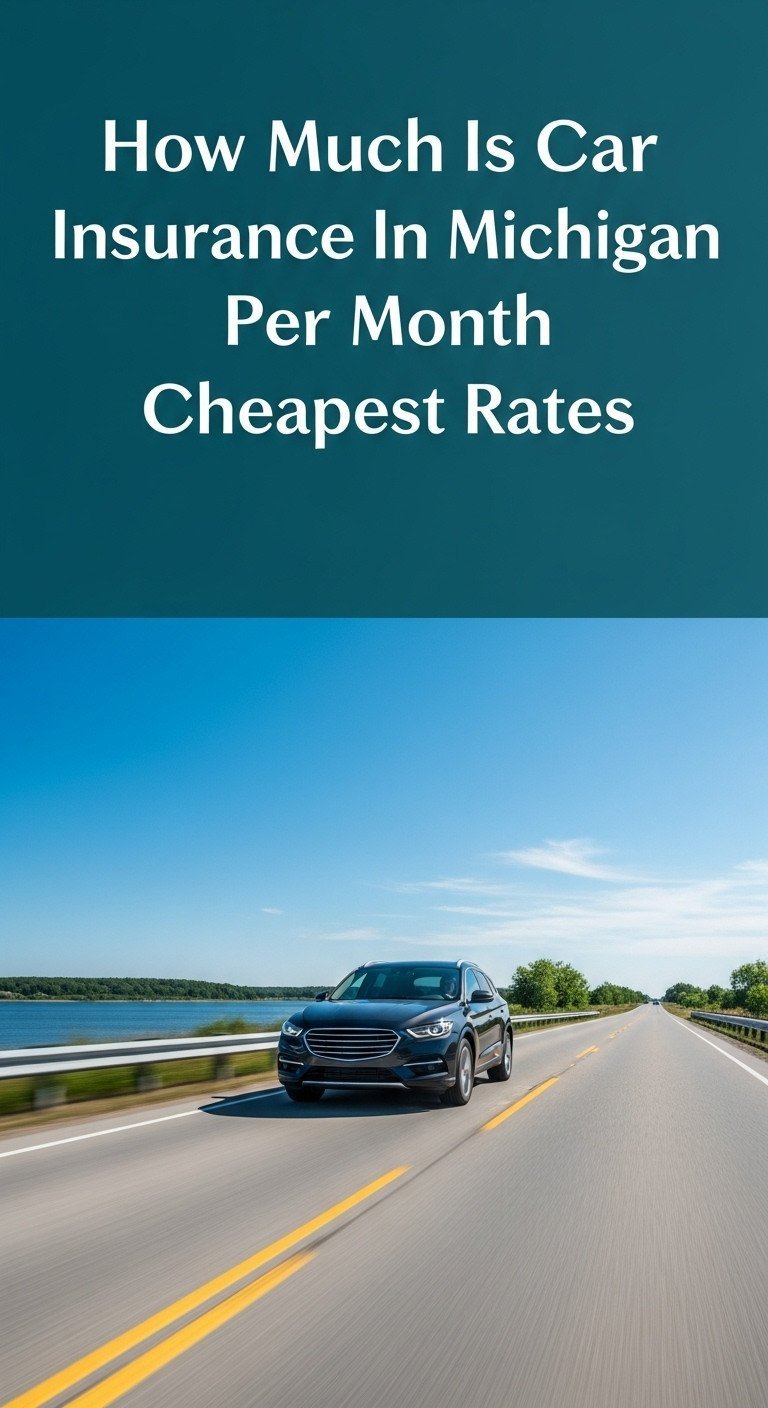how much is car insurance in michigan per month