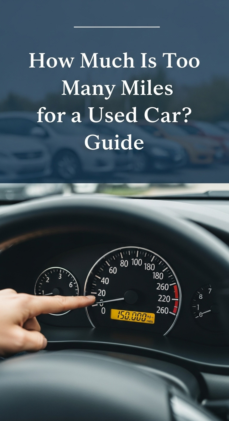 A car's odometer showing high mileage, a key factor in determining how much is a lot of miles on a car