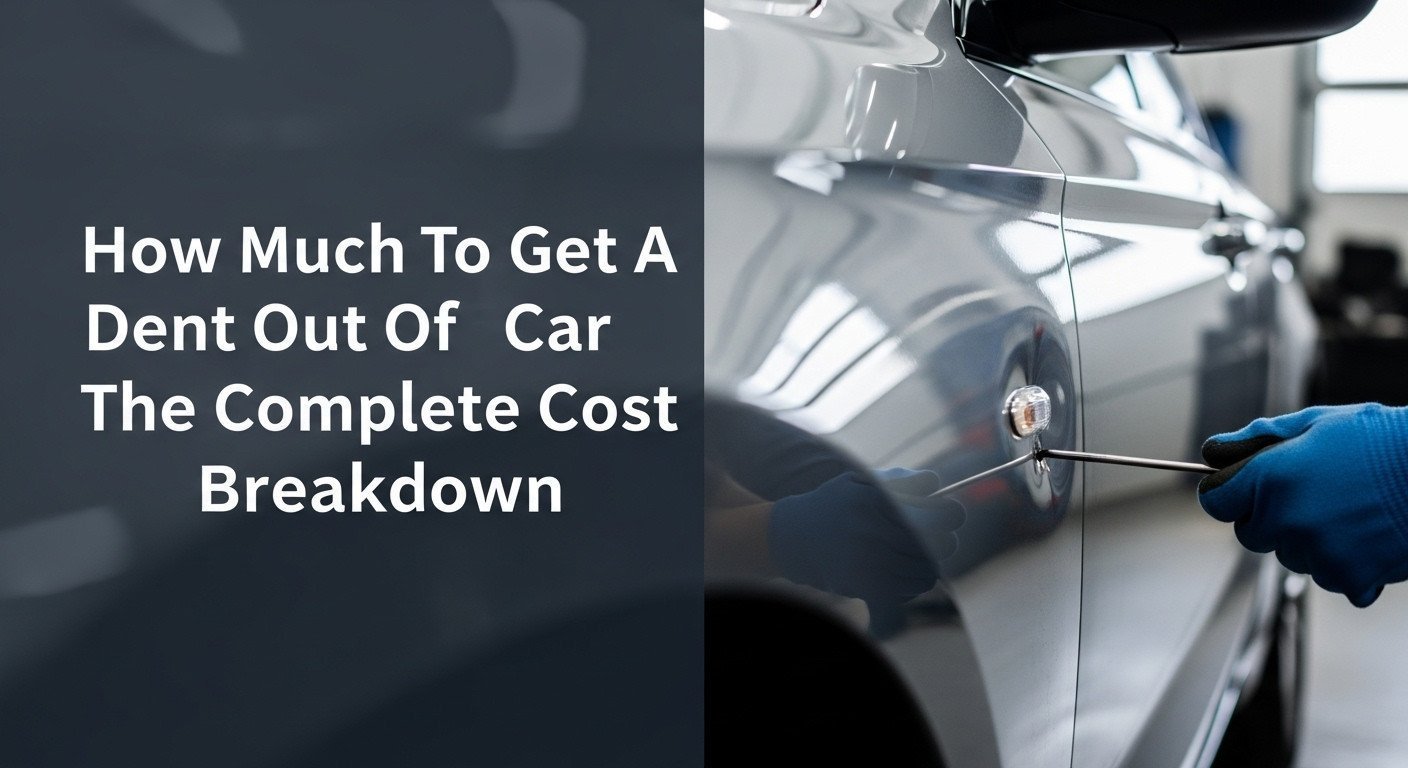 How Much To Get A Dent Out Of Car The Complete Cost Breakdown