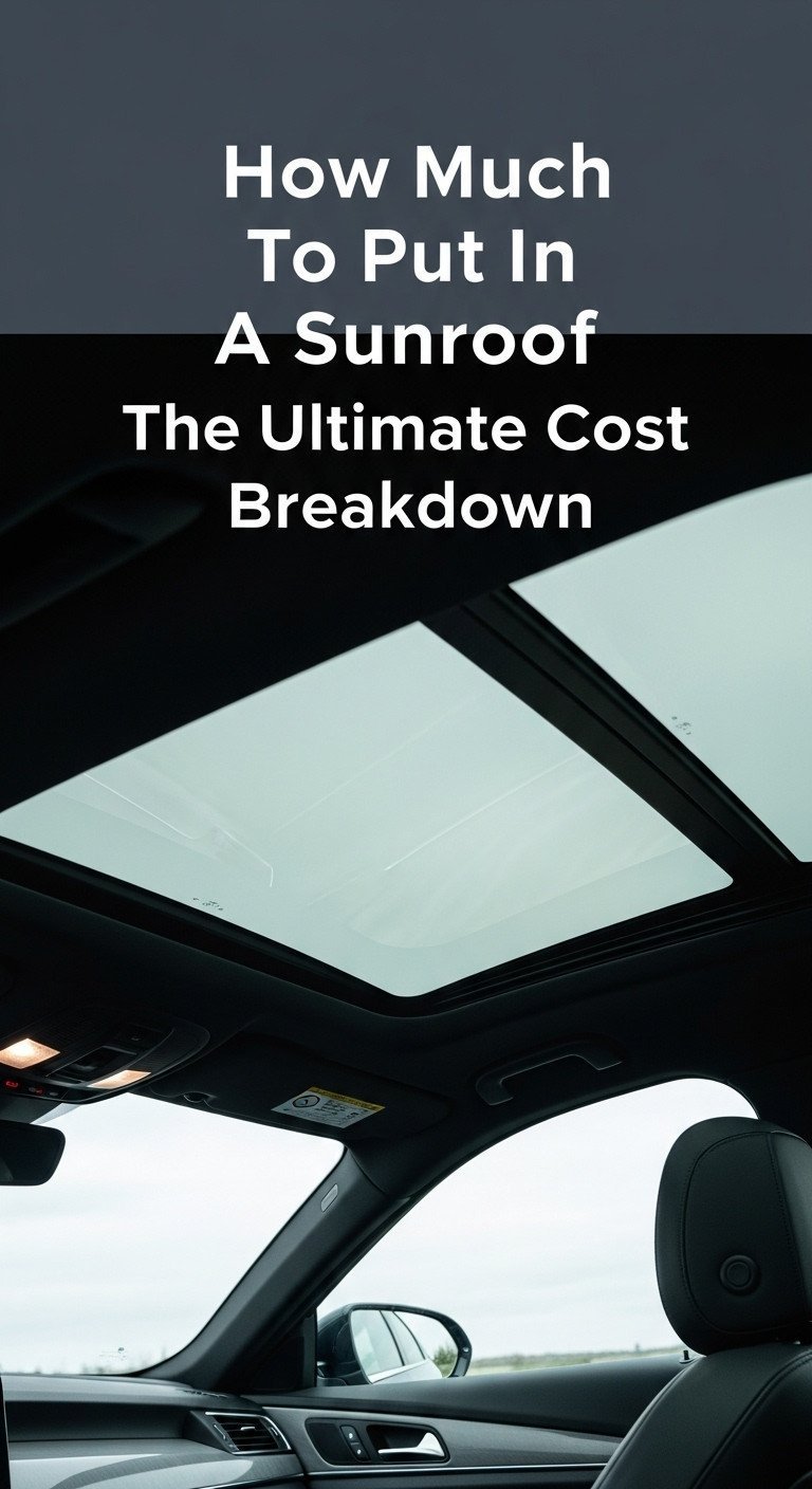 How Much To Put In A Sunroof The Ultimate Cost Breakdown 1 how much to put in sunroof on car