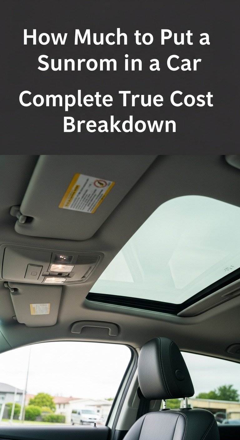 How Much to Put a Sunroof in a Car Complete True Cost Breakdown 1 how much to put a sunroof in a car