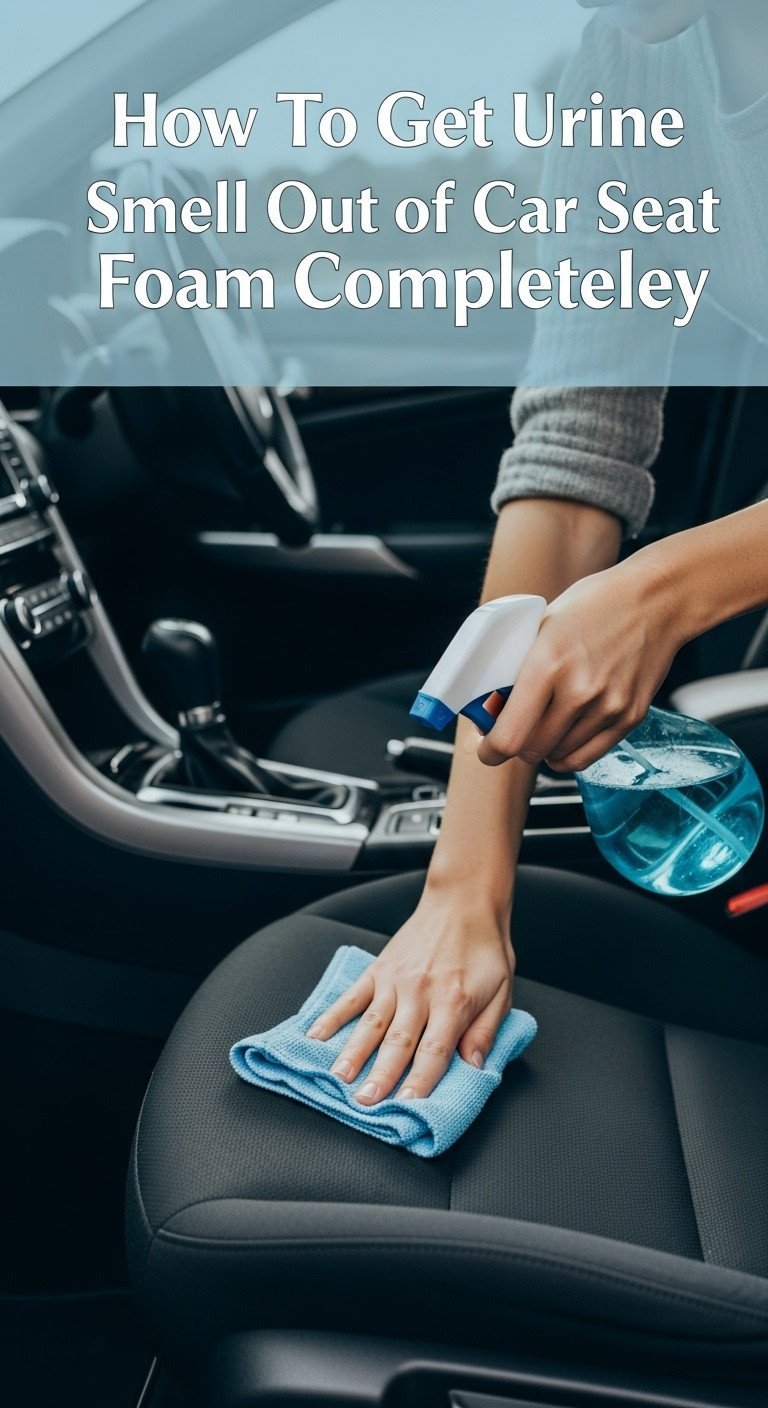 how to get urine smell out of seat in car