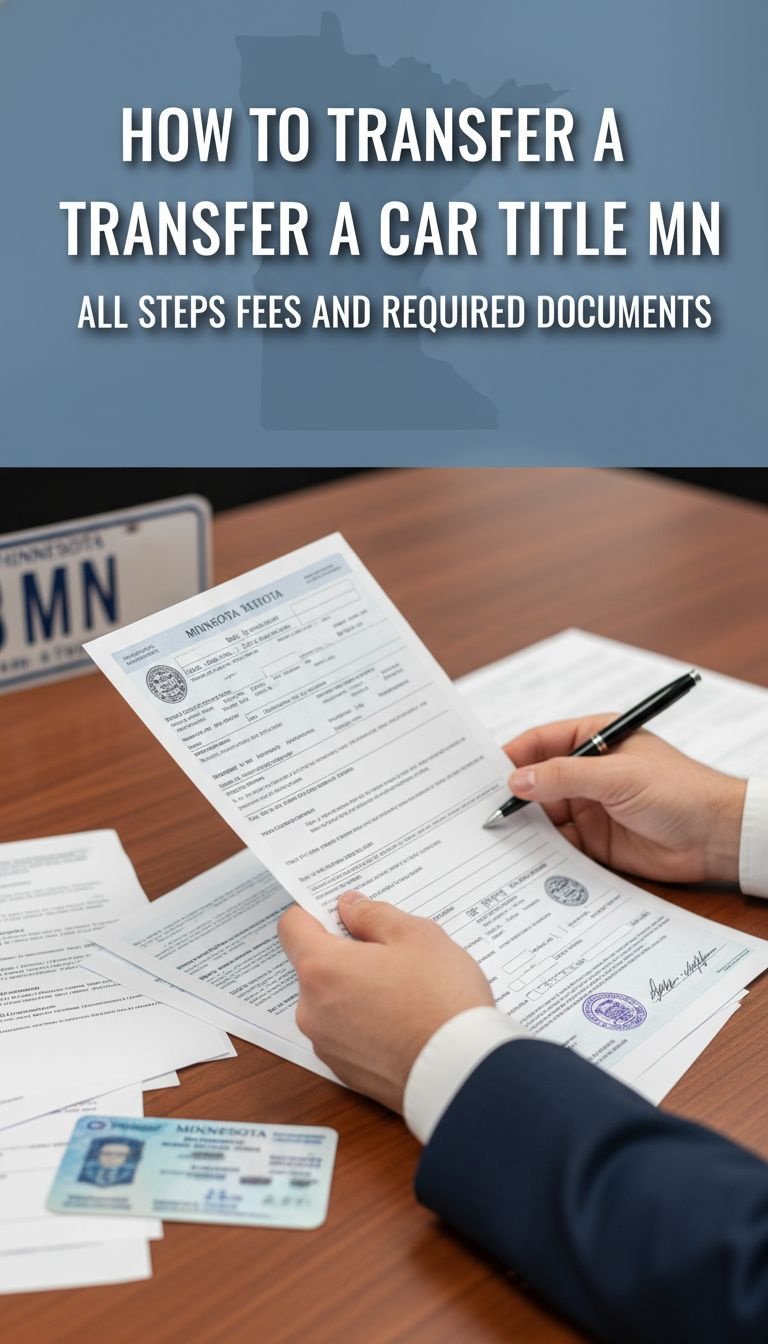 how do you transfer a car title in mn