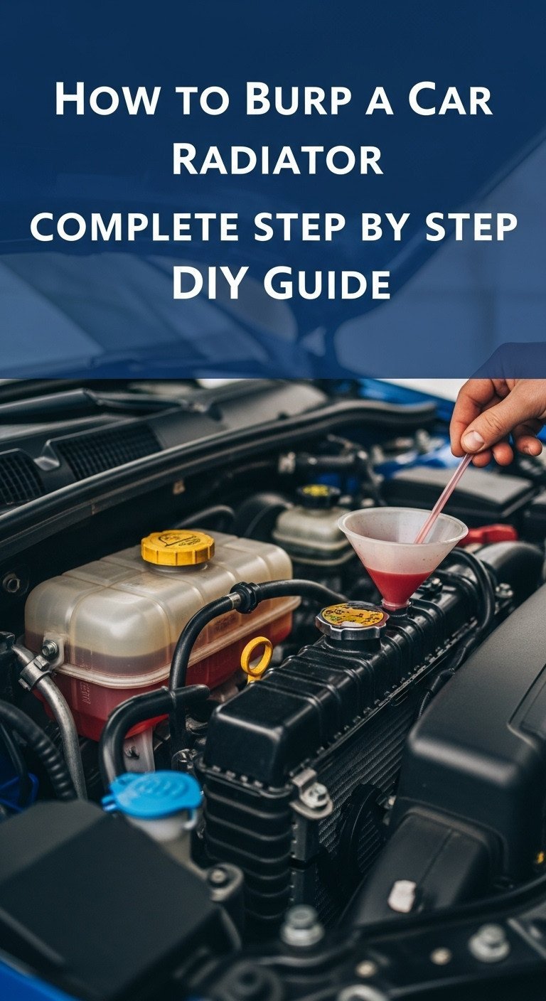 how to burp a car radiator