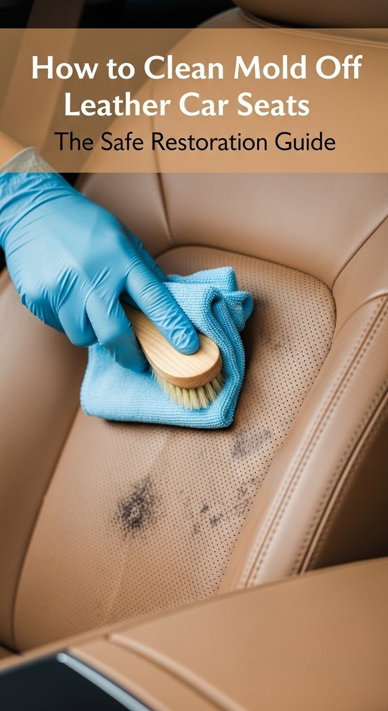 how to remove mold from leather car seats