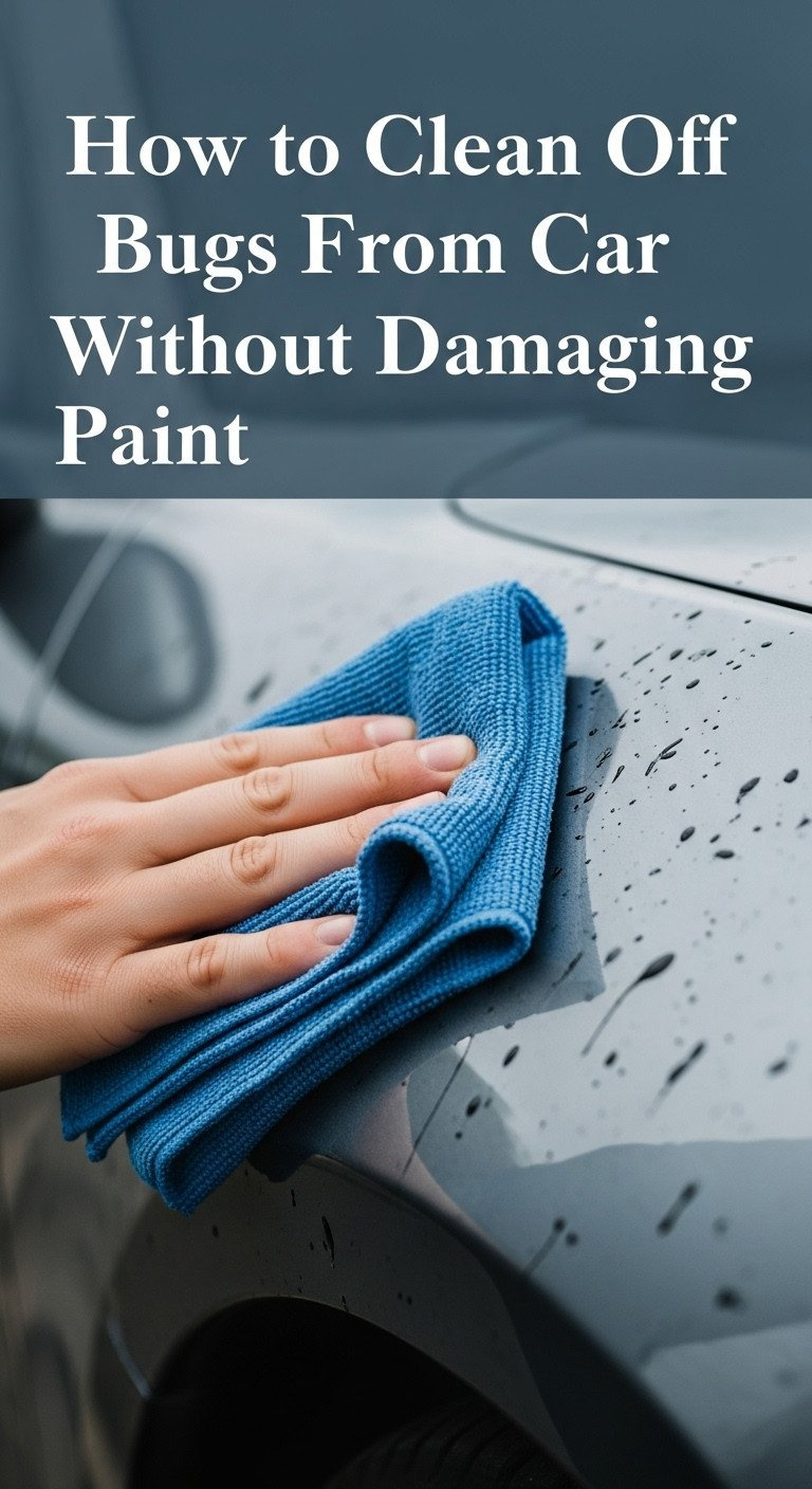 how to clean off bugs from car