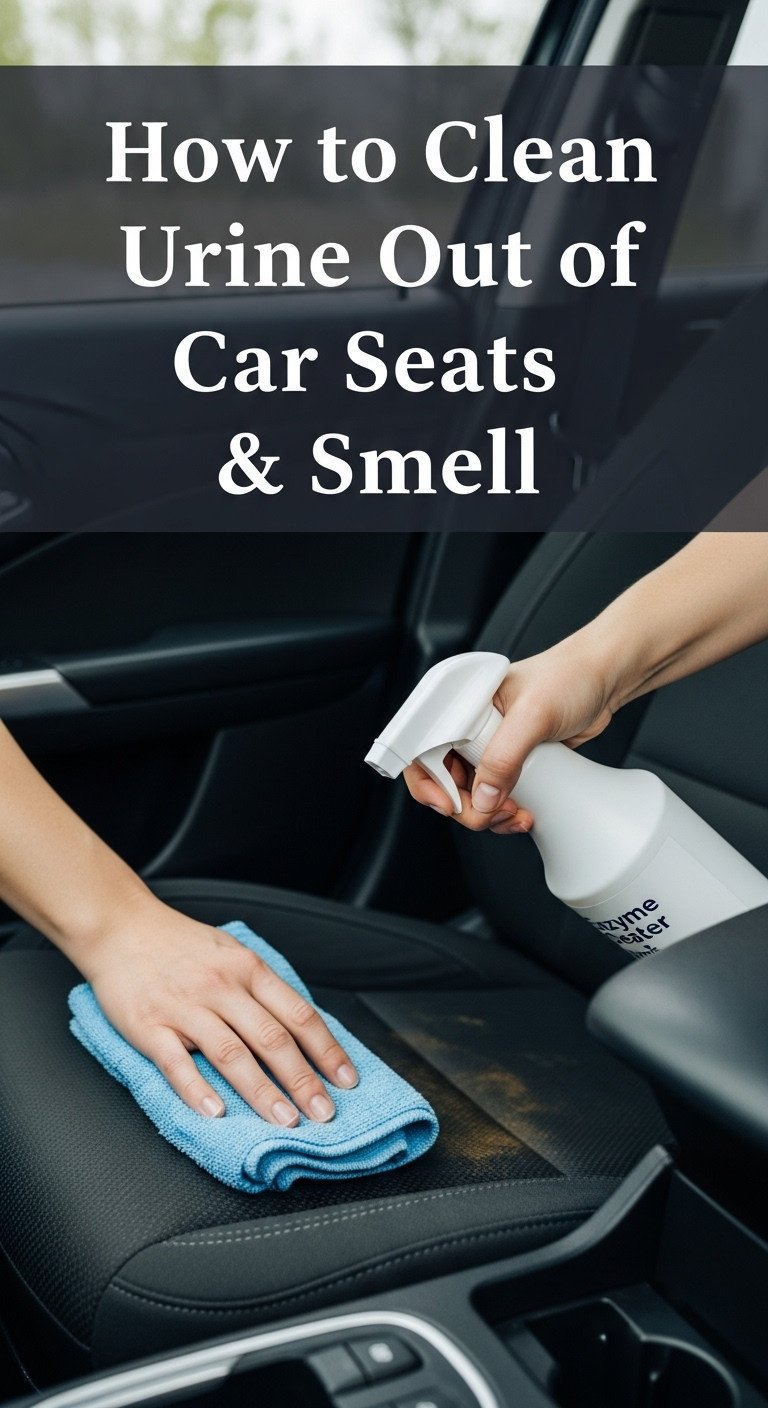 How to clean urine out of car seat