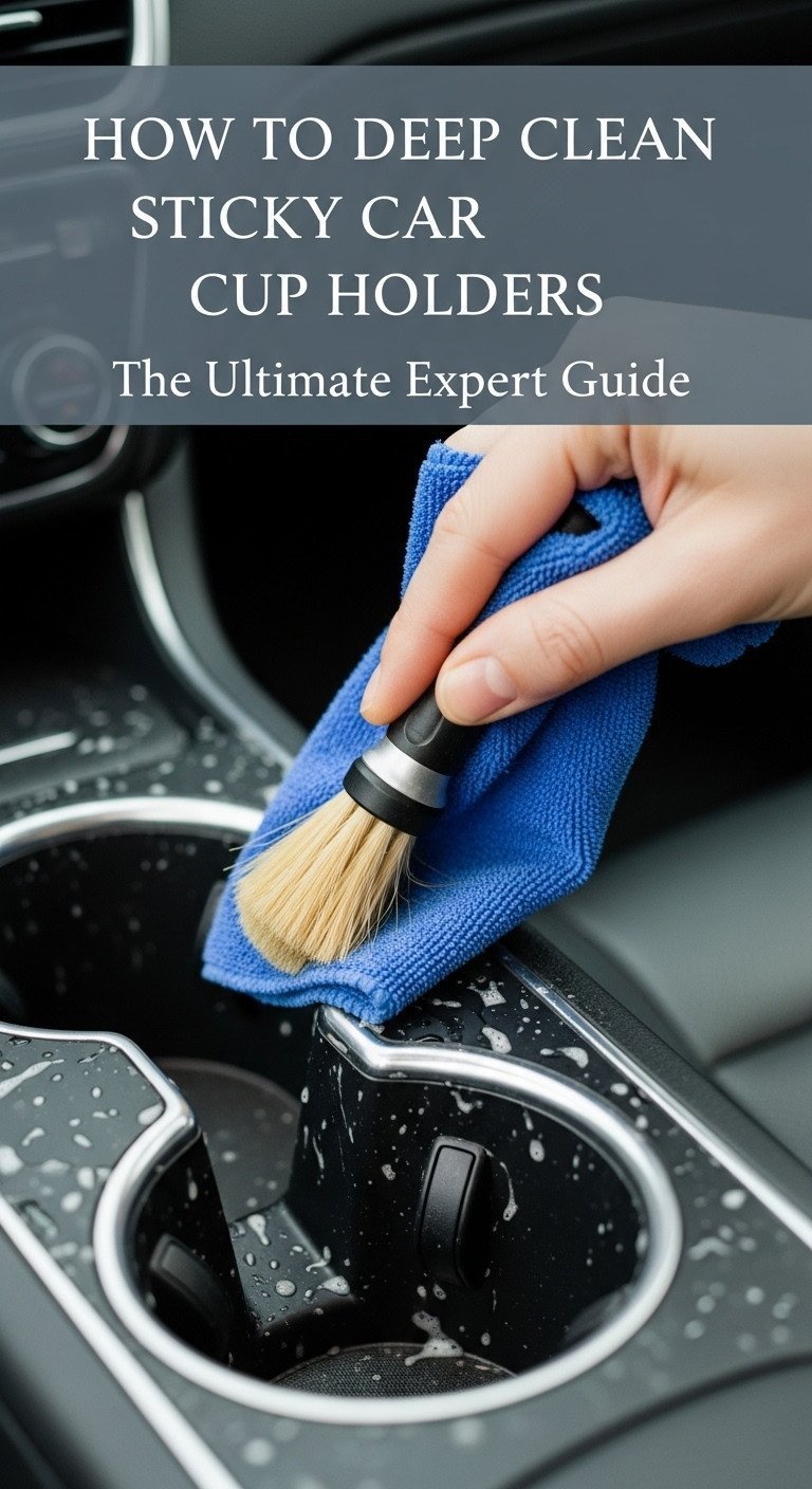 how to clean car cup holders