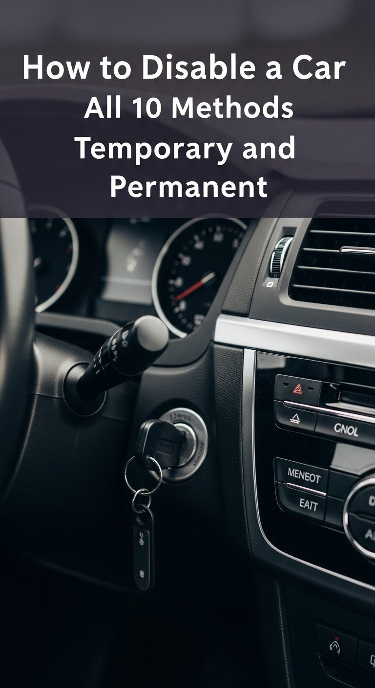 how to disable a car