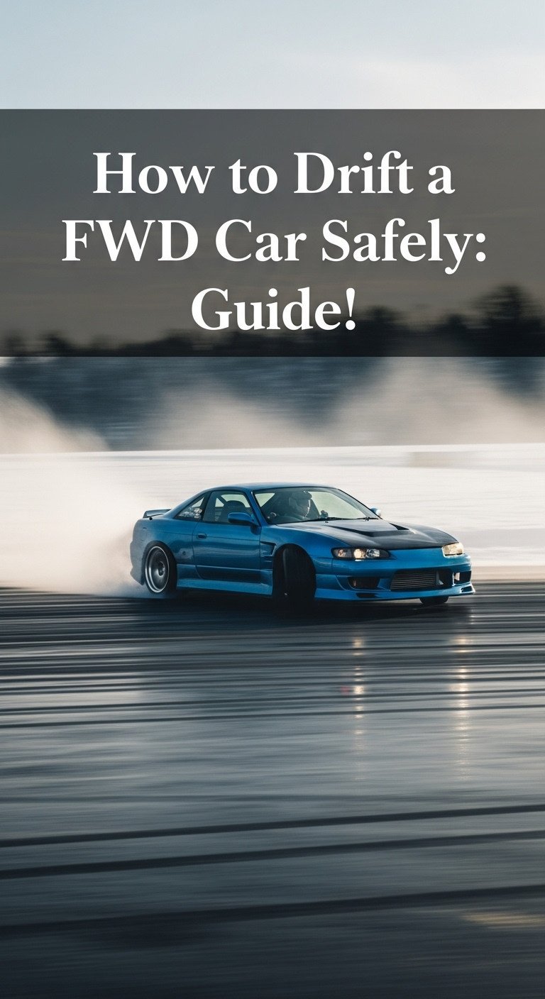 A diagram illustrating the weight transfer dynamics of a FWD car cornering, a critical concept for how to drift a FWD car