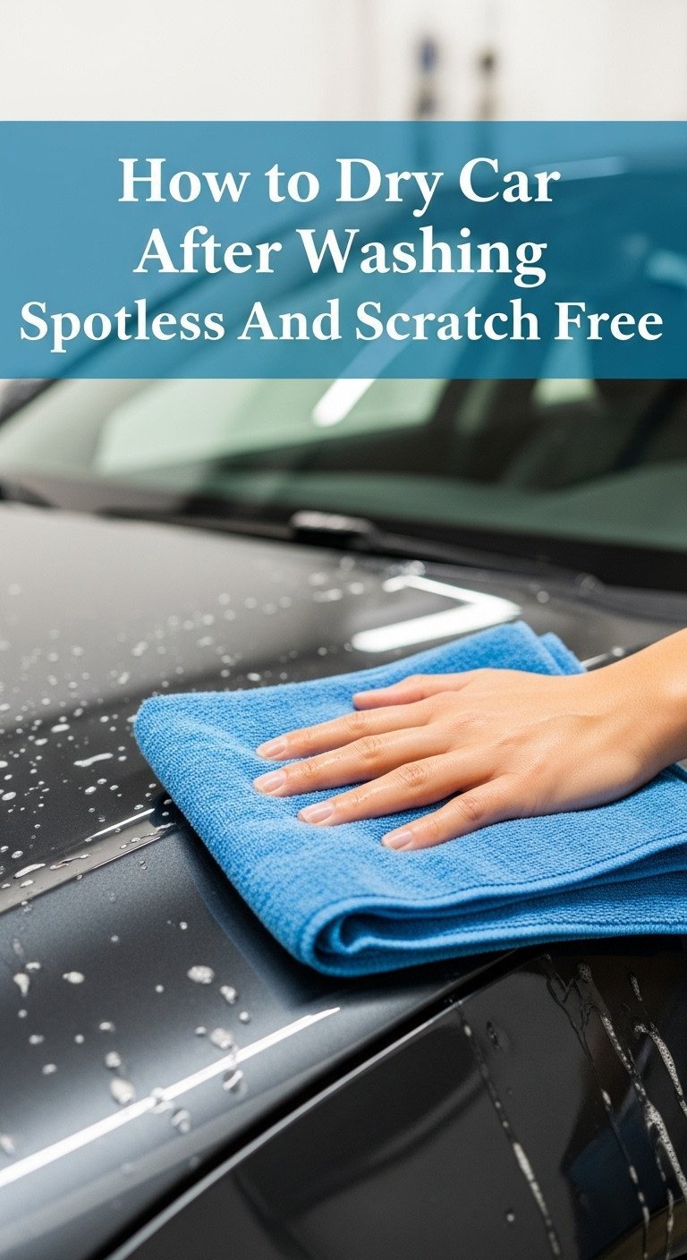 how to dry car after washing