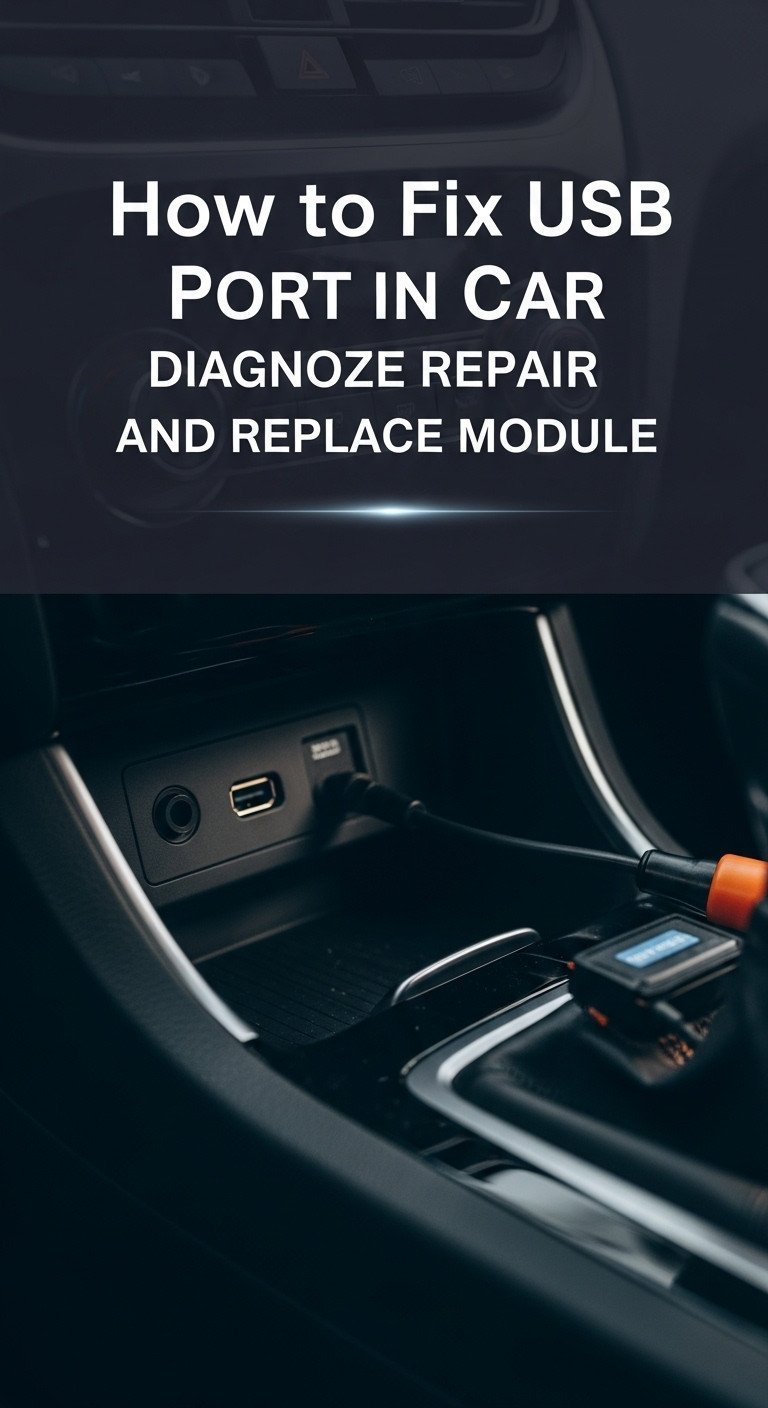 How to Fix USB Port in Car Diagnose Repair and Replace Module 1 how to fix usb port in car