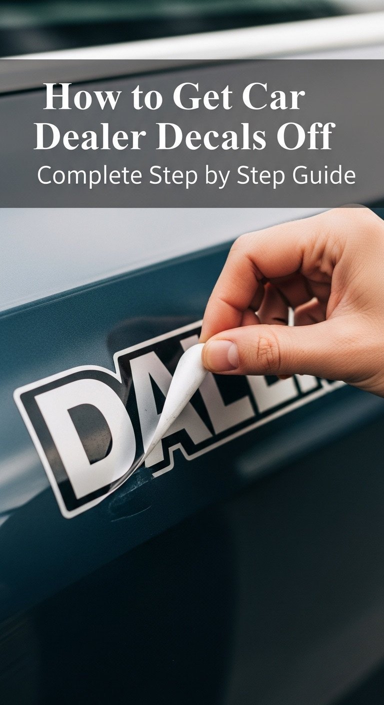 How to Get Car Dealer Decals Off Complete Step by Step Guide 1 how to get car dealer decals off