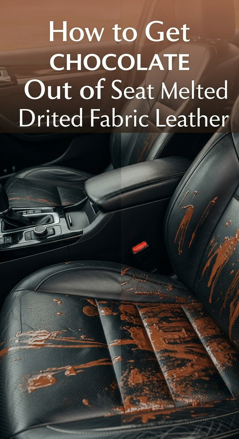 How to Get Chocolate Out of Car Seat Melted Dried Fabric Leather 1 how to get chocolate out of car seat